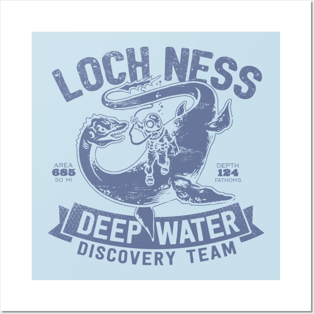 Loch Ness Deep Water Discovery Team Wall Art by MindsparkCreative